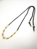 blutenblattͽ7پʡReduce Pipe Beads Necklace-SILVERGOLD-