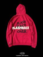 【FLASHBACK×Champion】OVERSIZE FLASHBACK is OVER Reflector Hoodie RED