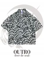 OUTRO-feer de seal- Zebra Half Sleeve Cotton Shirts