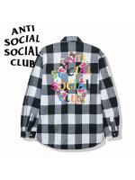 anti social social club シャツ アンチソーシャルソーシャルクラブ Frantic - White Flannel シャツ