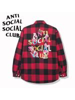 anti Social Social Club シャツ アンチソーシャルソーシャルクラブ Frantic - Red Flannel