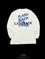 【FLASHBACK20SS最新作】Reflector ''BACK'' OVERSIZE LONG T-Shirts WHTBLU
