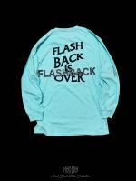 【FLASHBACK20SS最新作】Reflector ''BACK'' OVERSIZE LONG T-Shirts TBLU×BLK