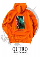 OUTRO-feer de seal- Smoking Lady Back Hoodie ORG