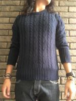 [9月中旬入荷]Cable Knitting Sweater
