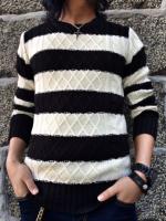 FLASHBACK Border Cable Knit Sweater